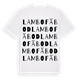 Lambo fäbod ordlek t-shirt