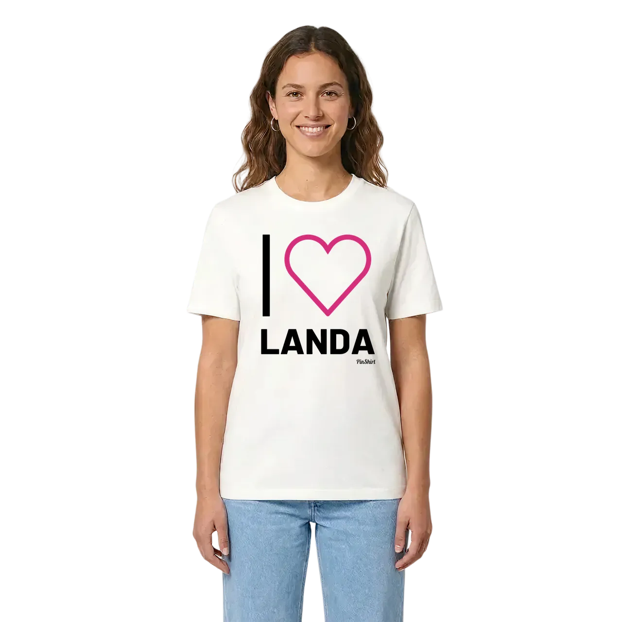 Jag älskar Landa t-shirt stort tryck i miljö