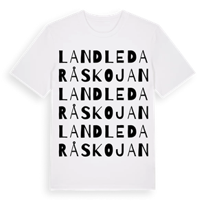 Landledaråskojan ordlek t-shirt – ekologisk bomull t-shirt från Pinshirt