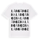White t-shirt med Långängena ordlek t-shirt