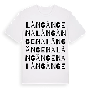 Långängena ordlek t-shirt – ekologisk bomull t-shirt från Pinshirt
