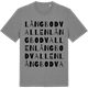 Mid Heather Gray t-shirt med Långbodvallen ordlek t-shirt