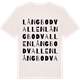 Vintage White t-shirt med Långbodvallen ordlek t-shirt