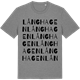 Mid Heather Gray t-shirt med Långhagen ordlek t-shirt