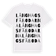 White t-shirt med Långhagsfäbodarna ordlek t-shirt