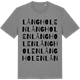 Mid Heather Gray t-shirt med Långholen ordlek t-shirt