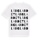 Långlandet ordlek t-shirt