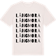 Vintage White t-shirt med Långmora ordlek t-shirt