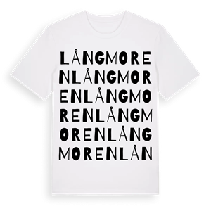 Långmoren ordlek t-shirt – ekologisk bomull t-shirt från Pinshirt