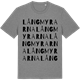 Mid Heather Gray t-shirt med Långmyrarna ordlek t-shirt