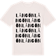 Vintage White t-shirt med Långön ordlek t-shirt