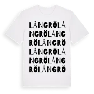 Långrö ordlek t-shirt – ekologisk bomull t-shirt från Pinshirt