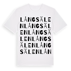 Långsälen ordlek t-shirt – ekologisk bomull t-shirt från Pinshirt