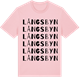 Pink Cotton t-shirt med Långsbyn ordlek t-shirt