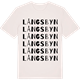 Vintage White t-shirt med Långsbyn ordlek t-shirt