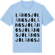 Blue Soul t-shirt med Långsjö ordlek t-shirt