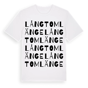 Långt om länge ordlek t-shirt – ekologisk bomull t-shirt från Pinshirt