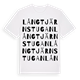 Långtjärnstugan ordlek t-shirt