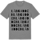 Mid Heather Gray t-shirt med Långudden ordlek t-shirt