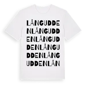 Långudden ordlek t-shirt – ekologisk bomull t-shirt från Pinshirt