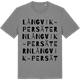 Mid Heather Gray t-shirt med Långvik-Persätern ordlek t-shirt