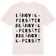 Vintage White t-shirt med Långvik-Persätern ordlek t-shirt