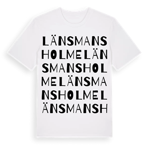 Länsmans holme ordlek t-shirt – ekologisk bomull t-shirt från Pinshirt