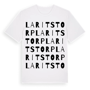 Laritstorp ordlek t-shirt – ekologisk bomull t-shirt från Pinshirt