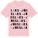 Pink Cotton t-shirt med Lars-Jöns ordlek t-shirt