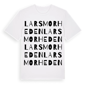 Larsmorheden ordlek t-shirt – ekologisk bomull t-shirt från Pinshirt