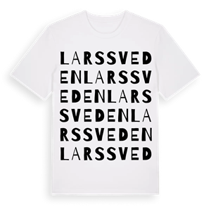 Larssveden ordlek t-shirt – ekologisk bomull t-shirt från Pinshirt