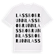 Lassbo brunn ordlek t-shirt
