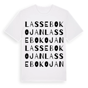 Lassebokojan ordlek t-shirt – ekologisk bomull t-shirt från Pinshirt