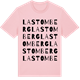 Pink Cotton t-shirt med Lastomberg ordlek t-shirt