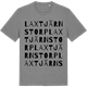 Mid Heather Gray t-shirt med Laxtjärnstorp ordlek t-shirt