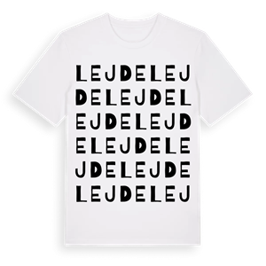 Lejde ordlek t-shirt – ekologisk bomull t-shirt från Pinshirt