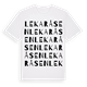 White t-shirt med Lekaråsen ordlek t-shirt