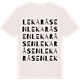 Vintage White t-shirt med Lekaråsen ordlek t-shirt