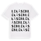 White t-shirt med Lekåsen ordlek t-shirt