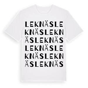 Leknäs ordlek t-shirt – ekologisk bomull t-shirt från Pinshirt