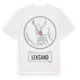 White t-shirt med Leksand t-shirt