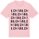 Pink Cotton t-shirt med Lemån ordlek t-shirt