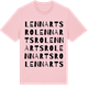Pink Cotton t-shirt med Lennartsro ordlek t-shirt
