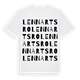 White t-shirt med Lennartsro ordlek t-shirt