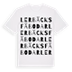 White t-shirt med Lerbäcks fäbodar ordlek t-shirt
