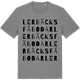 Mid Heather Gray t-shirt med Lerbäcks fäbodar ordlek t-shirt