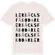 Vintage White t-shirt med Lerbäcks fäbodar ordlek t-shirt