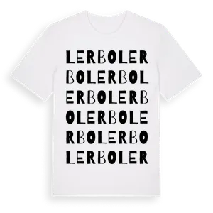 Lerbo ordlek t-shirt – ekologisk bomull t-shirt från Pinshirt