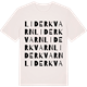 Vintage White t-shirt med Liderkvarn ordlek t-shirt
