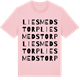Pink Cotton t-shirt med Liesmedstorp ordlek t-shirt